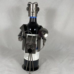 Photographer Metal Wine Bottle Holder MG2641